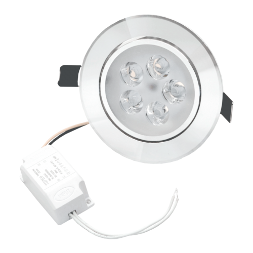 5W recessed round metal LED downlight LENS